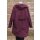Hopsack Winterjacke long "Beere"