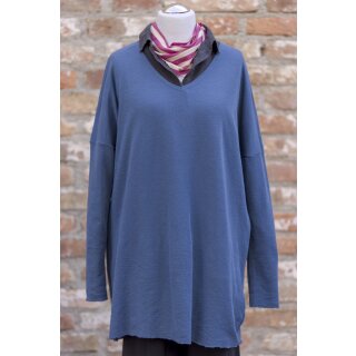 by basics V Longpullover denim blue