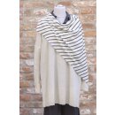 by basics Dreiecks Tuch raw white/asphalt