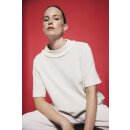 by basics Shirt Merino raw edges - pearl grey melange