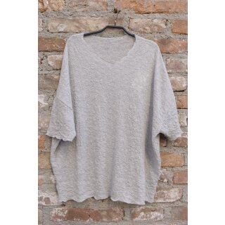 by basics Oversize Tunika Merino dawn grey melange