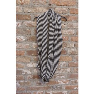 by basics Loop Merino raw white/black