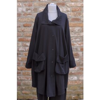 KHEI Jerseymantel Oversize black
