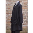 KHEI Jerseymantel Oversize black