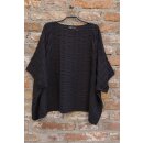 KHEI Stricktunika Oversize mit Struktur black
