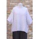KHEI Stricktunika Oversize mit Struktur white