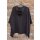 KHEI Oversize Jersey Jacke mit Kapuze black