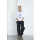 Anastasia by Kampeas Oversize Shirt Print white/ blue-black