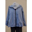 Hopsack Leichte Jacke mit Kapuze dusty blue