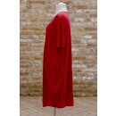 Hopsack Kleid lang rot knitter