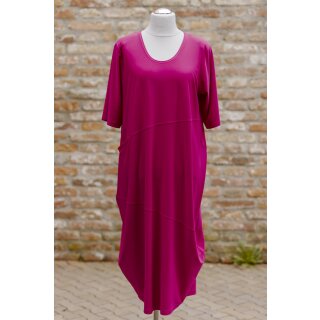 Hopsack Kleid magenta OS