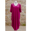 Hopsack Kleid magenta OS