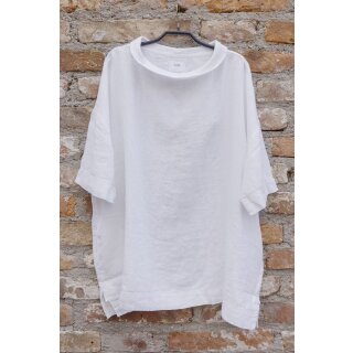 by basics Leinentunika Collar white