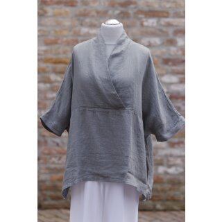 by basics Leinentunika Oversize Kimono cement