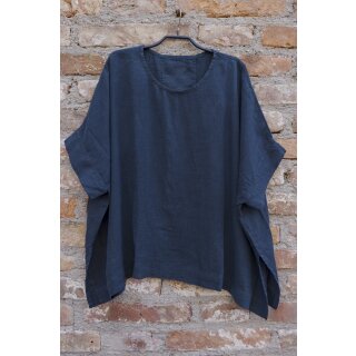 by basics Leinen Top wide midnight blue