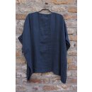 by basics Leinen Top wide midnight blue