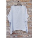 by basics Leinen Top wide light blue