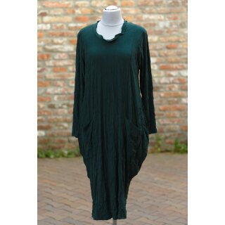 Hopsack Kleid petrol Knitter