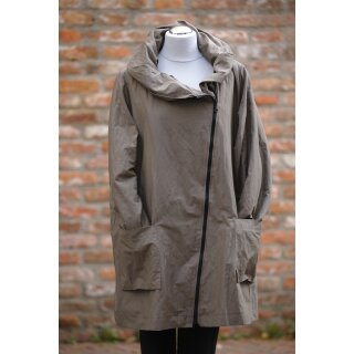 Hopsack Winterjacke long "Stone"