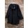 Hopsack Winterjacke long "Black"