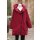 Hopsack Winterjacke long "Red"