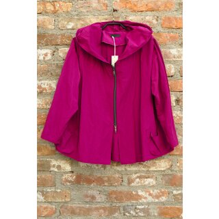 Hopsack Jacke mit Kapuze pink