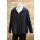 Hopsack Jacke mit Kapuze navy