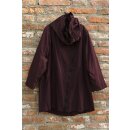 Hopsack Winterjacke long Bordeaux