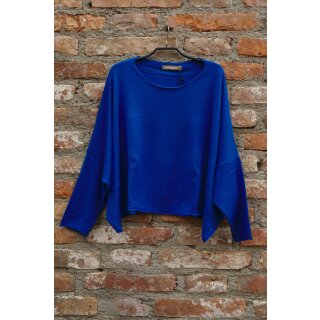 Überwurf/Pulli Feinstrick royal-blau