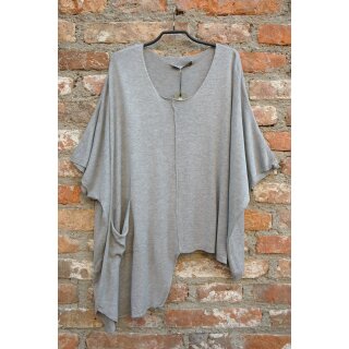 Überwurf/Pulli asymmetrisch silber