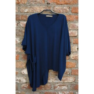 Überwurf/Pulli asymmetrisch blau