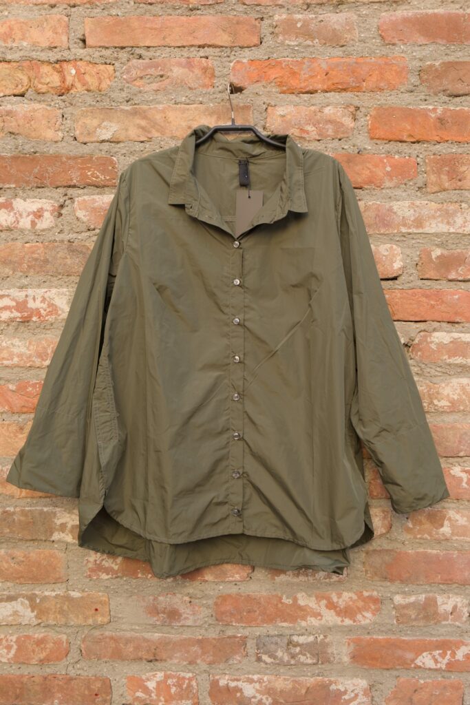 ELLI Taftbluse olive