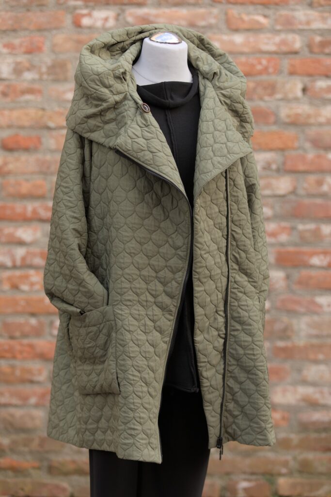 Hopsack Winterjacke khaki