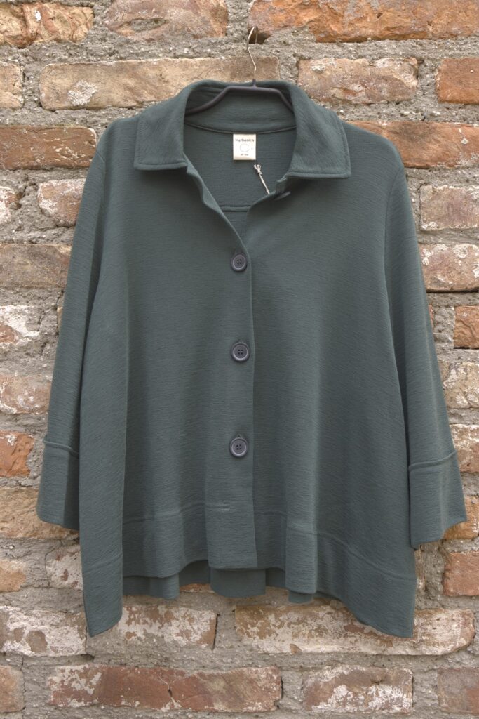Merino Strick Jacke granite