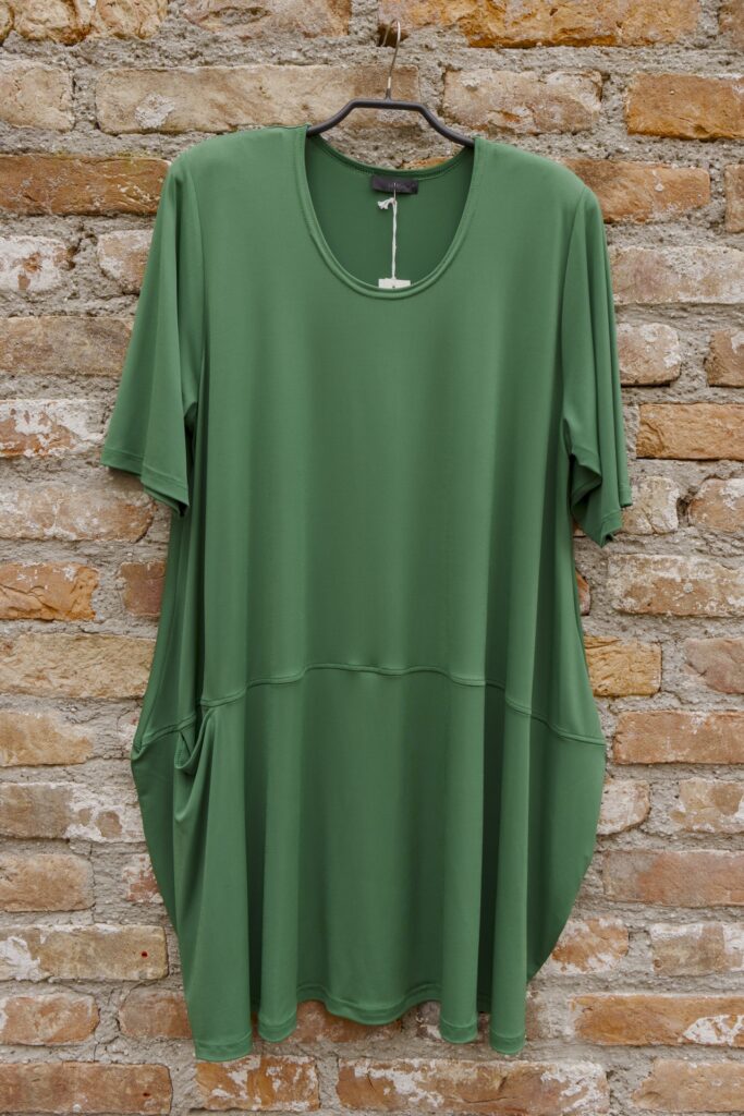 Hopsack Tunika oder Kleid grün