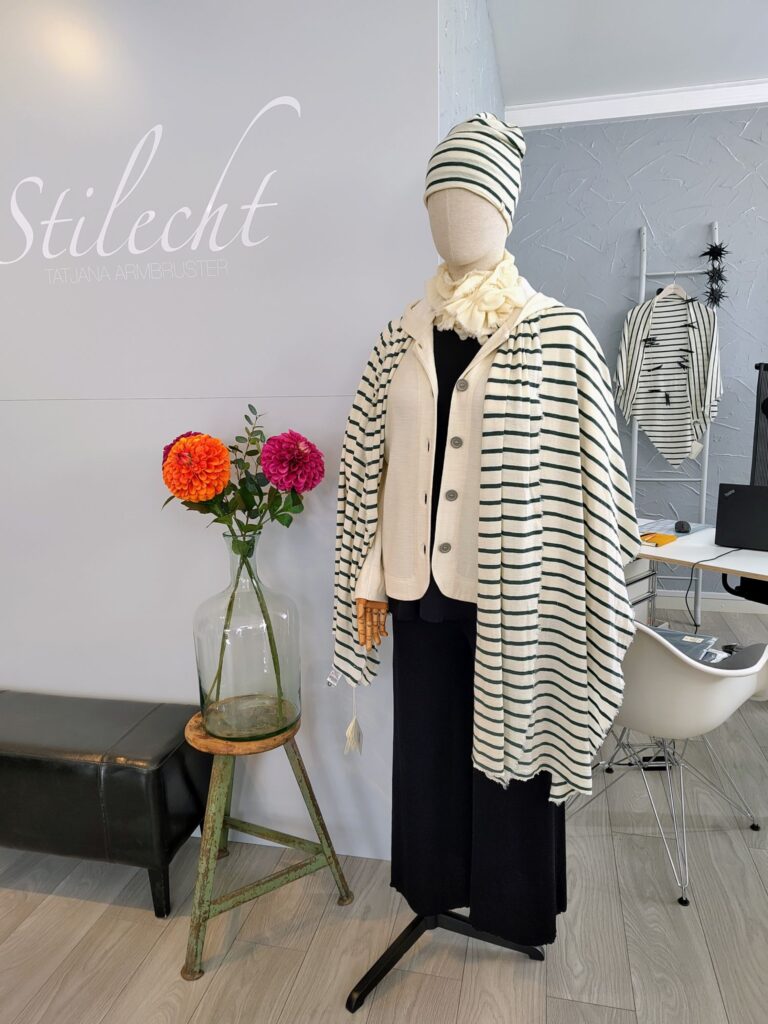 by basics Strick Merino Streifen